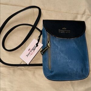 Juicy Couture Black and Blue Crossbody Bag
